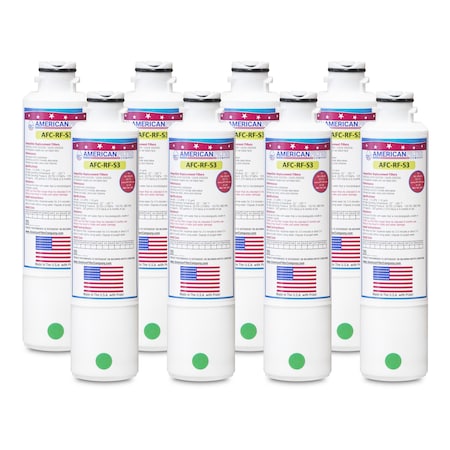 AFC Brand AFC-RF-S3, Compatible To Samsung DA2900019A Refrigerator Water Filters (8PK) Made By AFC